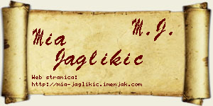 Mia Jaglikić vizit kartica